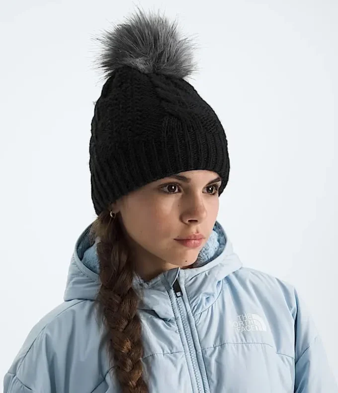 Παιδικό καπέλο με επένδυση Oh Mega Fur Pom Beanie