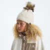 Παιδικό καπέλο με επένδυση Oh Mega Fur Pom Beanie